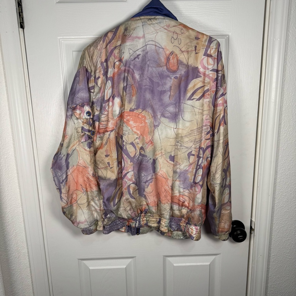 Janeve‎ Blue Jacket with Abstract Pattern - Picture 5 of 8